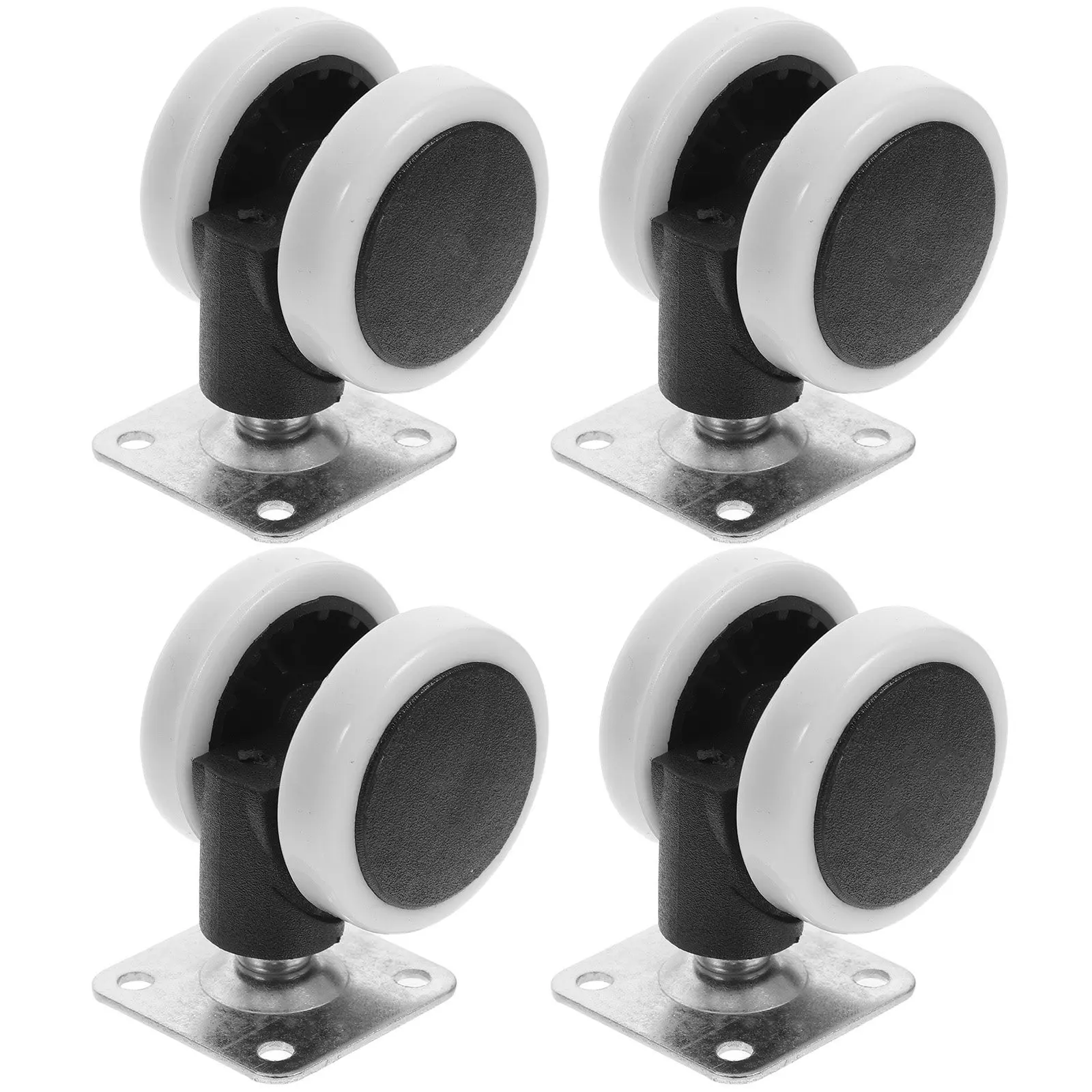 4Pcs Heavy Duty Silent Swivel Furniture Casters Small Wheels for Bed Cart Stable Mobile Support Wheels for Cart