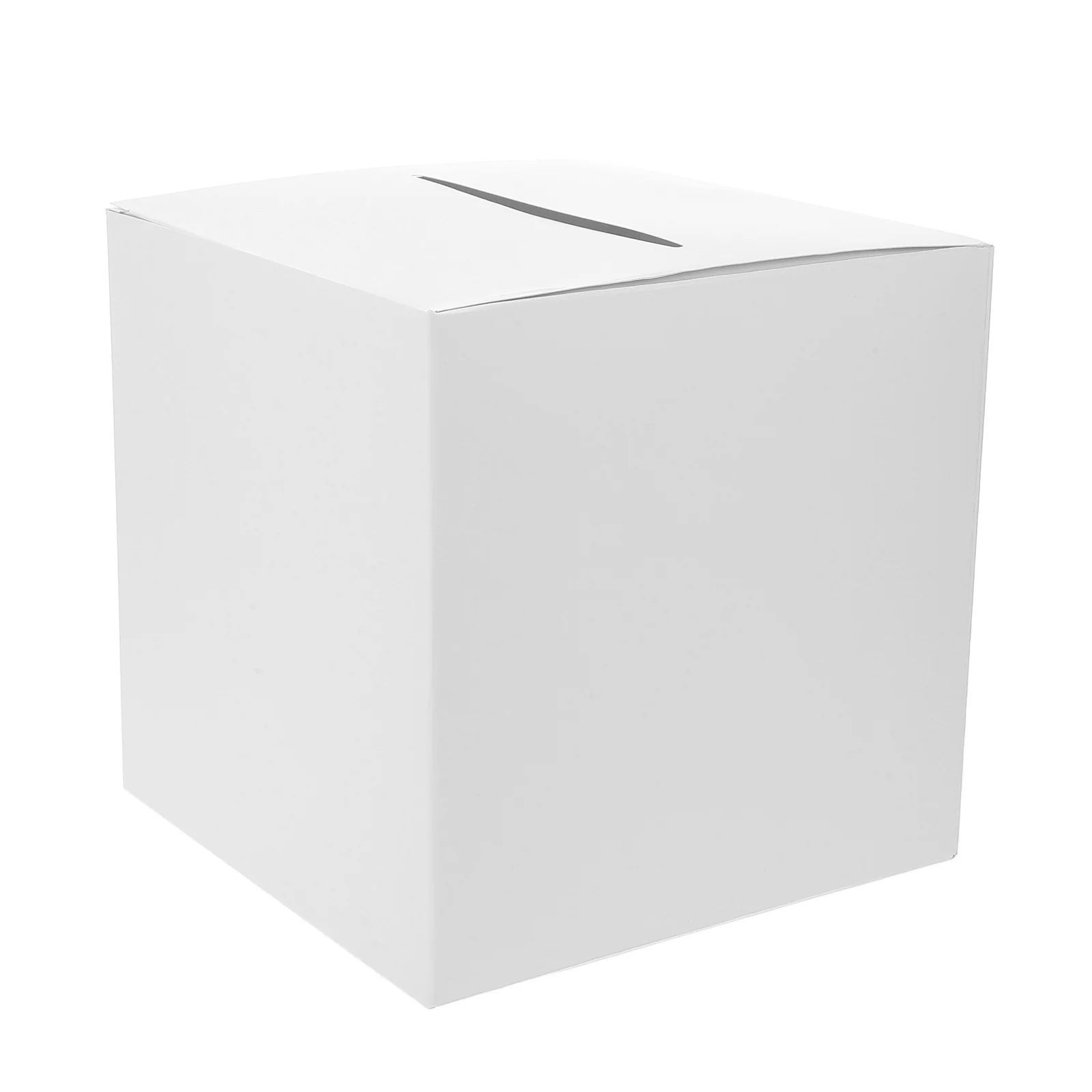 

1Set White Paper Card Box Wedding Card Case Spacious Storage Box for Wedding Reception Keepsake Cards Memory Gifts