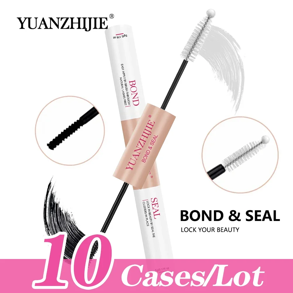 10cases/lot MASSCAKU Eyelashes Bond and Seal lash Glue Long lasting Mascara Wand 48-72hours Full DIY Lashes Quick Dry Raincoat