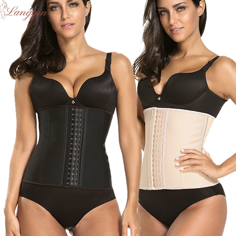 

High Quality 9 Steel Bones Latex Underbust Women Waist Trainer Corset Cincher Body Shaper Belt