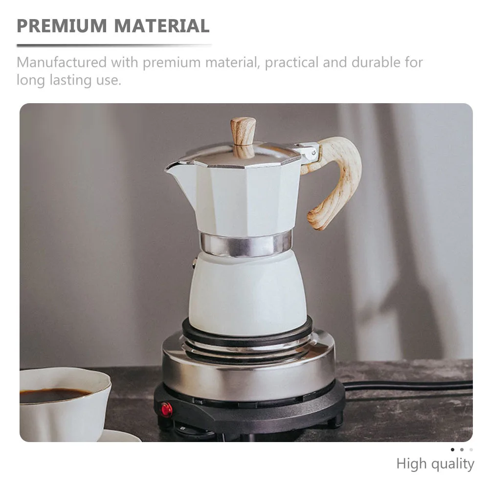 

300Ml European Coffee Pot Hand Brewing Coffee Maker Nonslip Ergonomic Handle Aluminum Pot For Home Kitchen Office Use