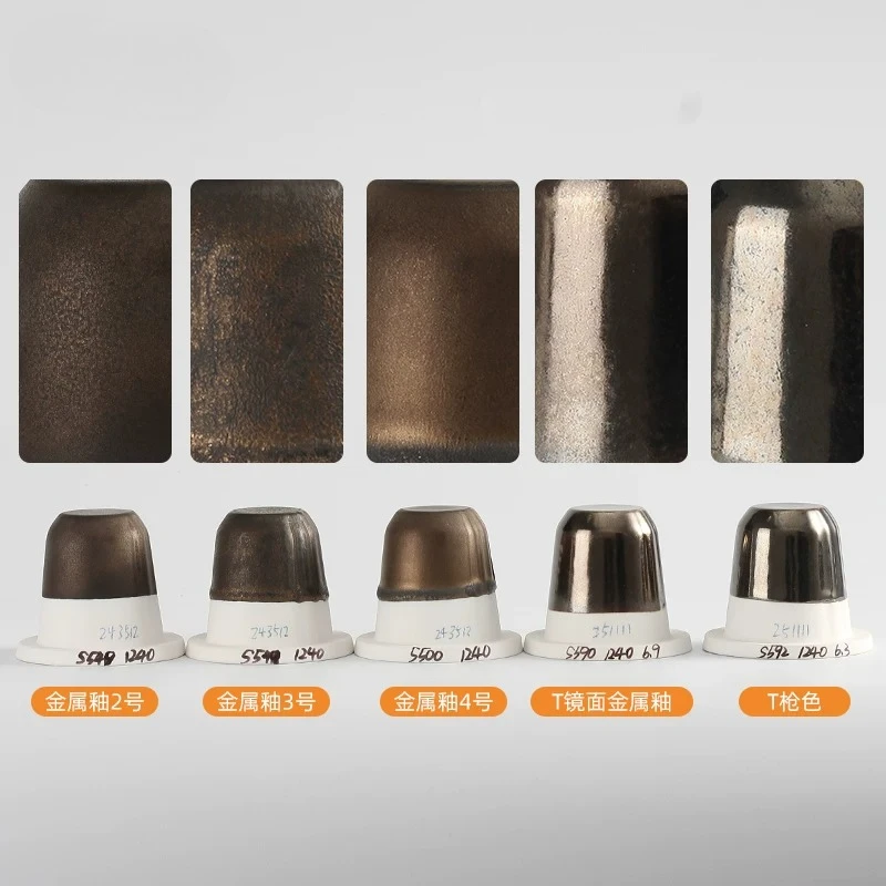 

New Mid-Fire Metallic Ceramic Glaze for DIY Pottery, Electric Kiln Safe Art Supply