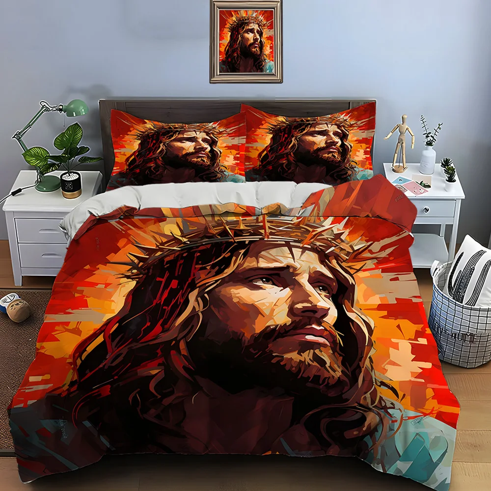

Crown of thorns with abstract red Print Soft Comfortable Duvet Cover Bedding Set Included 1*Duvet Cover 2*Pillowcases