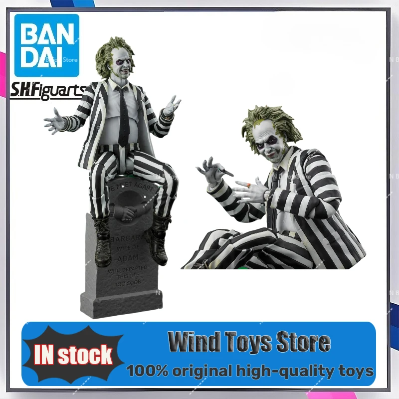 Auf Lager BANDAI Original SHF WB S.H.Figuarts BEETLEJUICE ToyGift Modell Actionfigur für Kinder Schaumstoffbox Verpackung