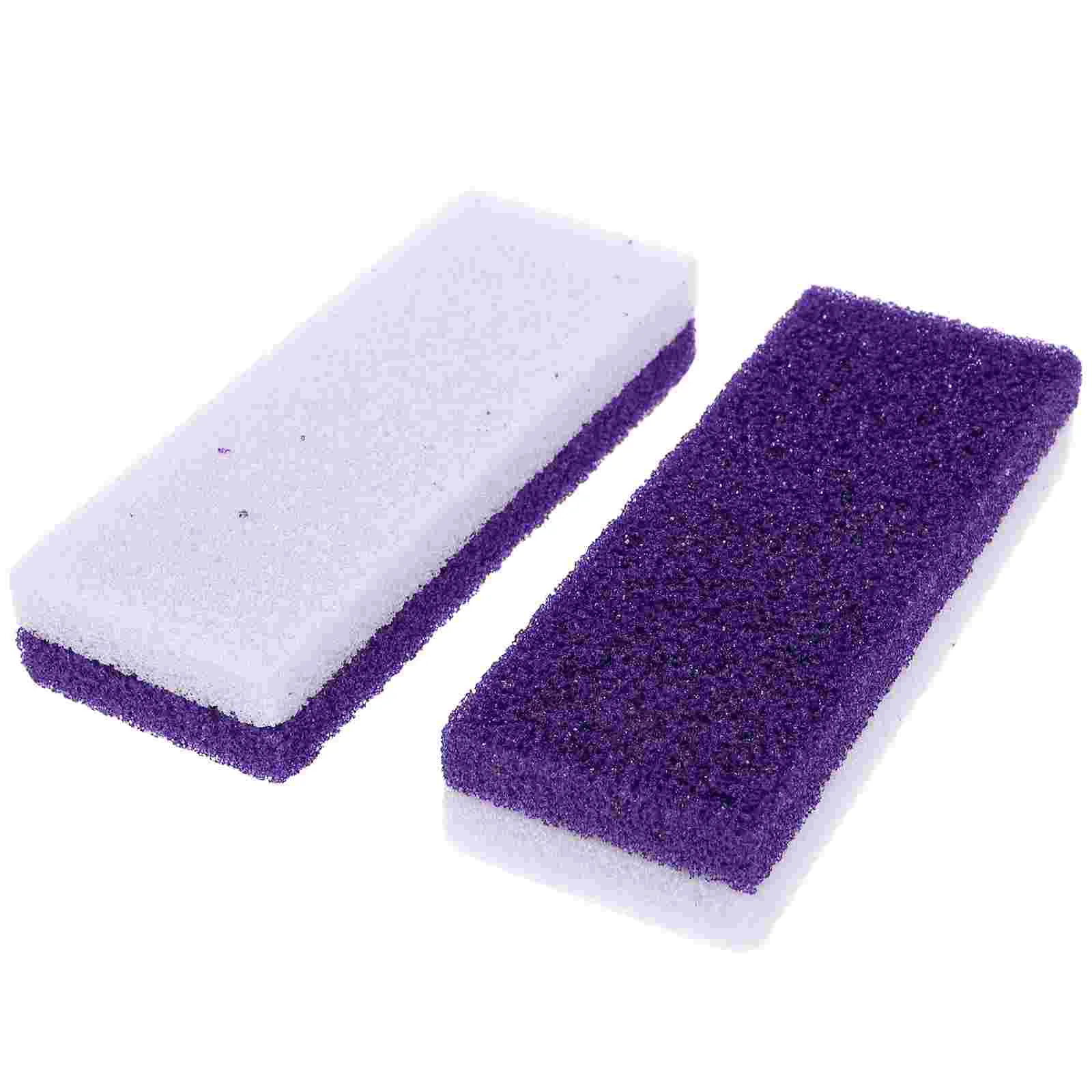 Pedra-pomes roxa para pedicure, Ferramentas de depilação, Calo Wash, Pedra-pomes roxa, 2 pcs