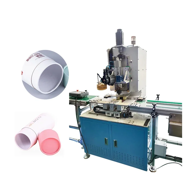 Round Cake Box Crimping Machine Cylinder Can Making  Paper Tube Core Rolling Machine Paper Tube Edge Curling Machine