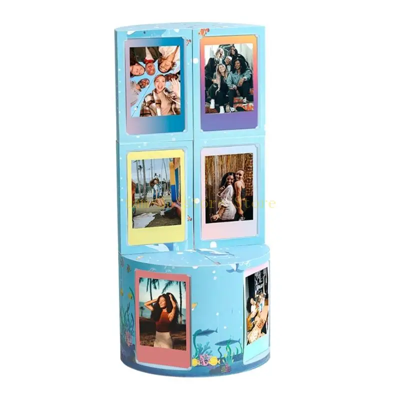 Changeable Frames Customizable Picture Frames Cube Photo Frame for 3inch Pictures Display Perfect for Any Setting