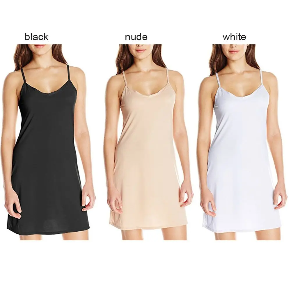 Womens Sling Solid Short Dress Sleeveless Casual Slip Under Dress Holiday Summer