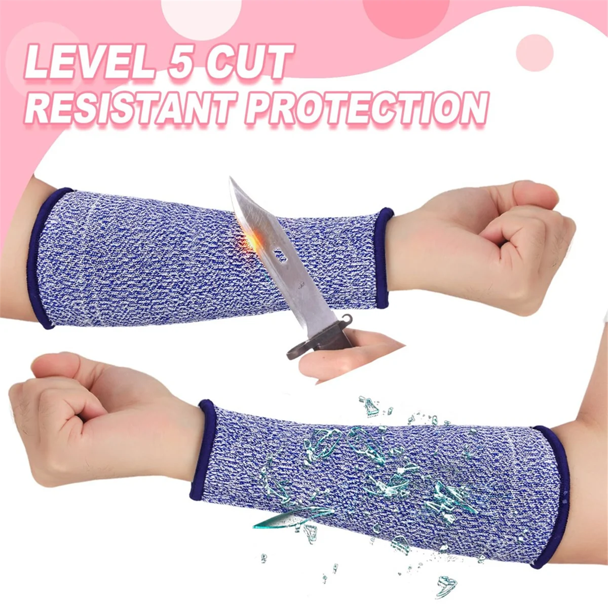 ABJG-3Pairs de protectores de brazos para piel fina y corte de hematomas, manga de antebrazo, quemadura de brazo de nivel 5