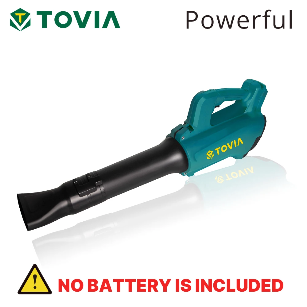 T TOVIA 21V Brushless Cordless Electric Leaf Blower 460CFM 120MPH Garden Blowing Suction Leaf Dust Collector No Battery Included