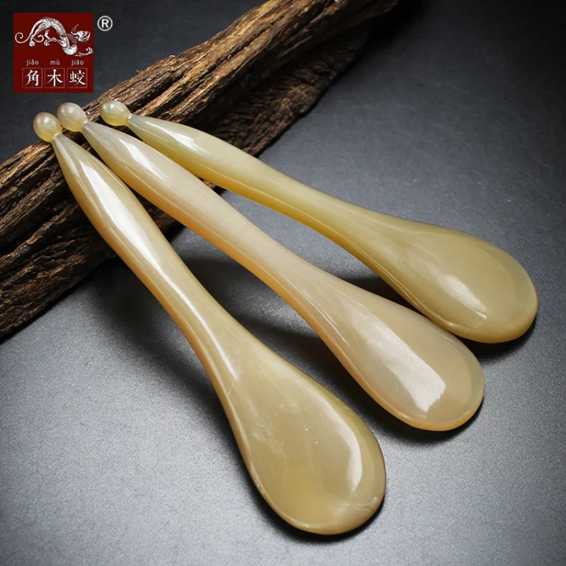 

Horned Yak Horn Acupoint Stick, Thickened Beauty Massage Tool