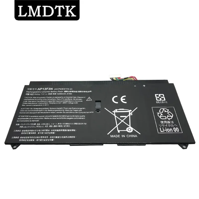 

LMDTK Новый AP13F3N Аккумулятор для ноутбука Acer Aspire S7-392 S7-392-9890 S7-391-6822 Ultrabook 7,5 V 6280mAh 47WH