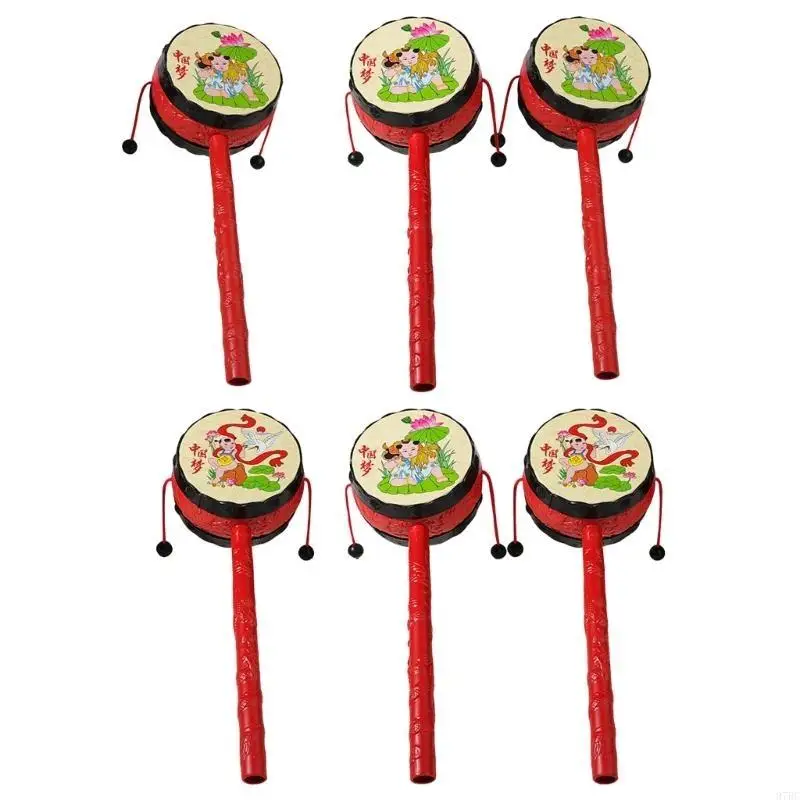 97BC قرد طبل حشرجة الموت الصينية التقليدية قرع أداة للأطفال