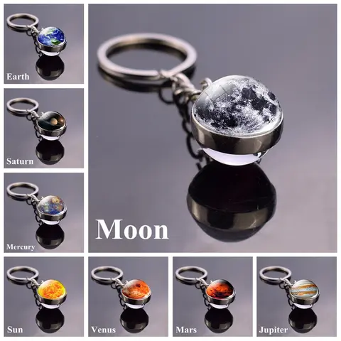 Solar System Galaxy Nebula Keychain ESSPOC