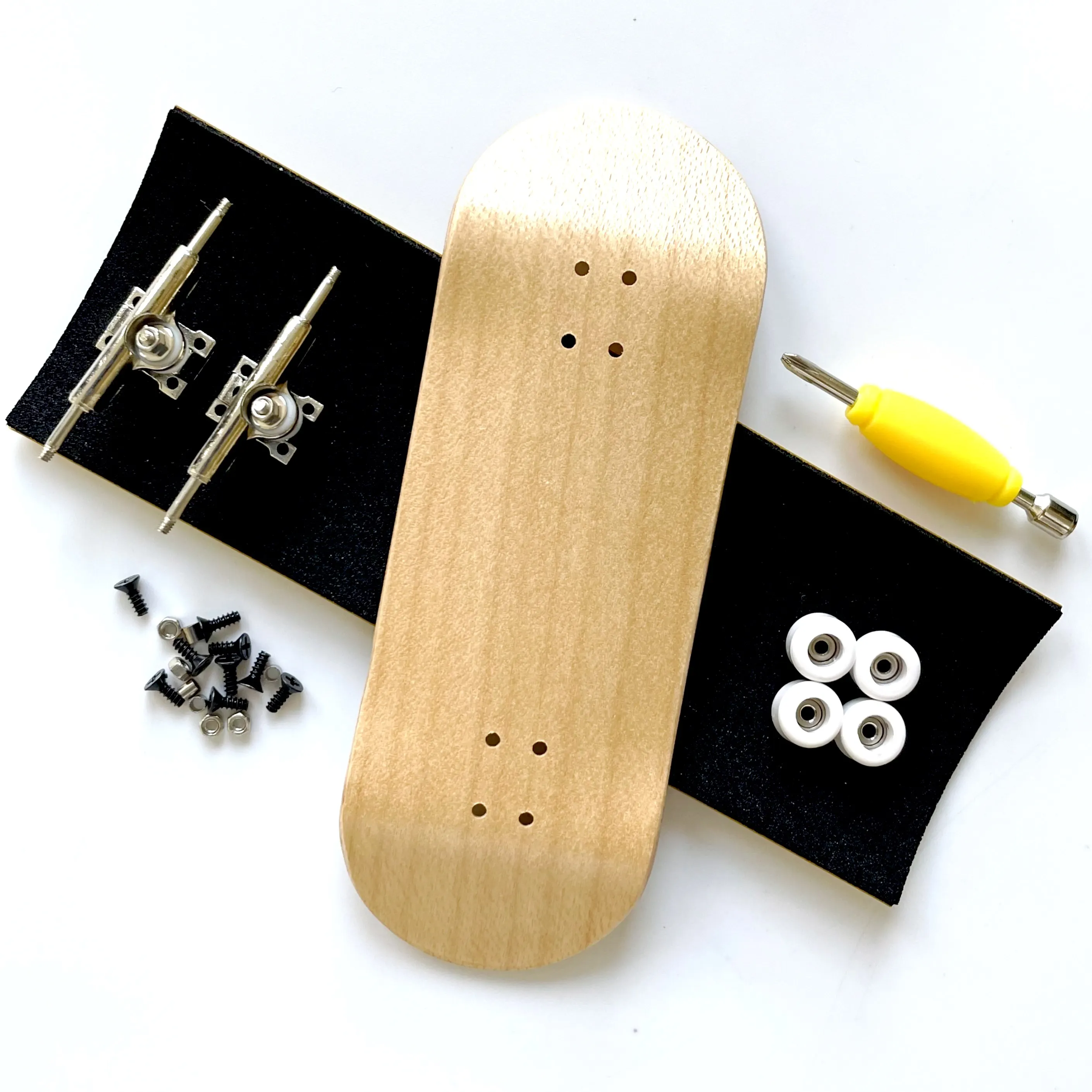 Fingerboard ajustado com duplo eixo caminhões rolamento rodas, 34mm