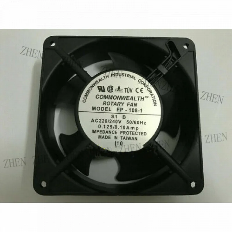 

Y FOR COMMONWEALTH 12038 FP-108-1 S1 B 220/240V 0.125/0.10Amp 12CM AC Cooling Fan