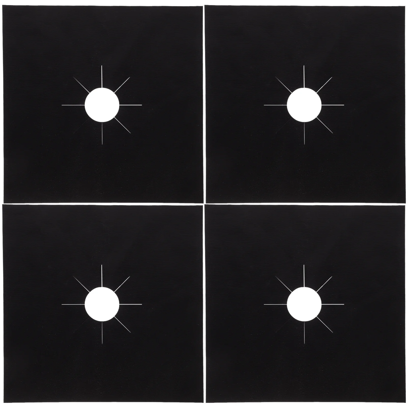 4 قطعة موقد غاز الموقد بطانة يغطي سميكة غير لاصقة موقد حامي سهلة غسل مسح الخدمة الطويلة في الحياة موقد غاز الموقد بطانات #4