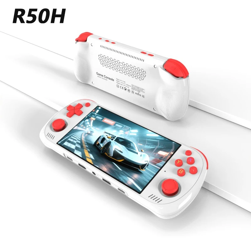 FLLAPT R50H Retro Handheld Game Console 5.1 Inch HD Screen RK3326 Chip 64GB/128GB Optional Up to 26000 Classic Portable Video
