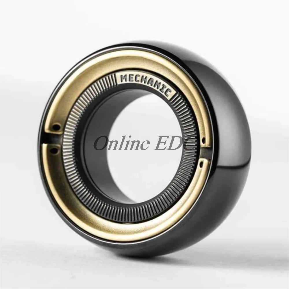 LAUTIE Mechanic C Ring Spinner Cool Gadget EDC Fidget Office Desk Gadgets