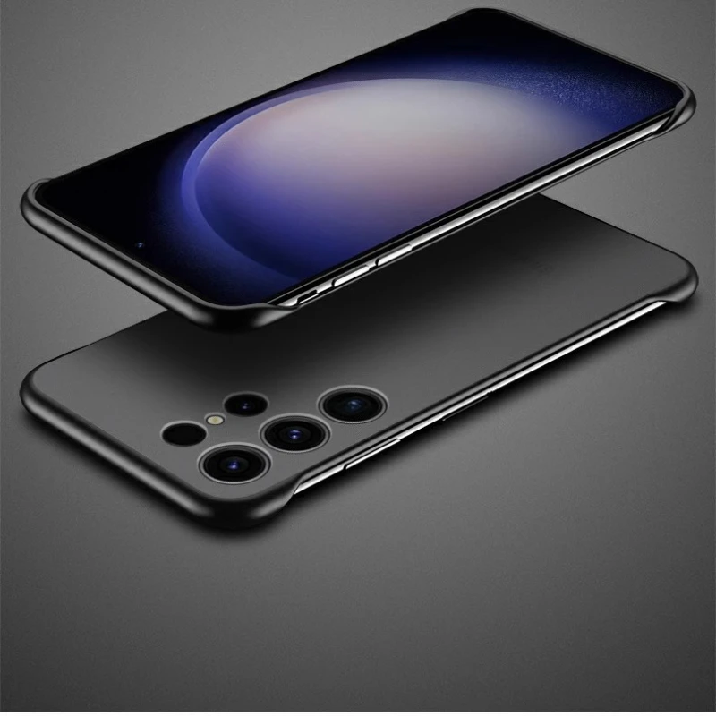 Für Samsung S25 Ultra Plus Slim Rahmenlose Matte Harte PC Transluzente Handyhülle für Galaxy S25+ S25Plus S24 FE mit Ringabdeckung – Detail 4