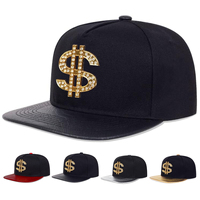 Unisex Diamond USD Letter Label Hip-hop Hats Spring And Autumn Outdoor Adjustable Sports Casual Baseball Caps Sunscreen Hat