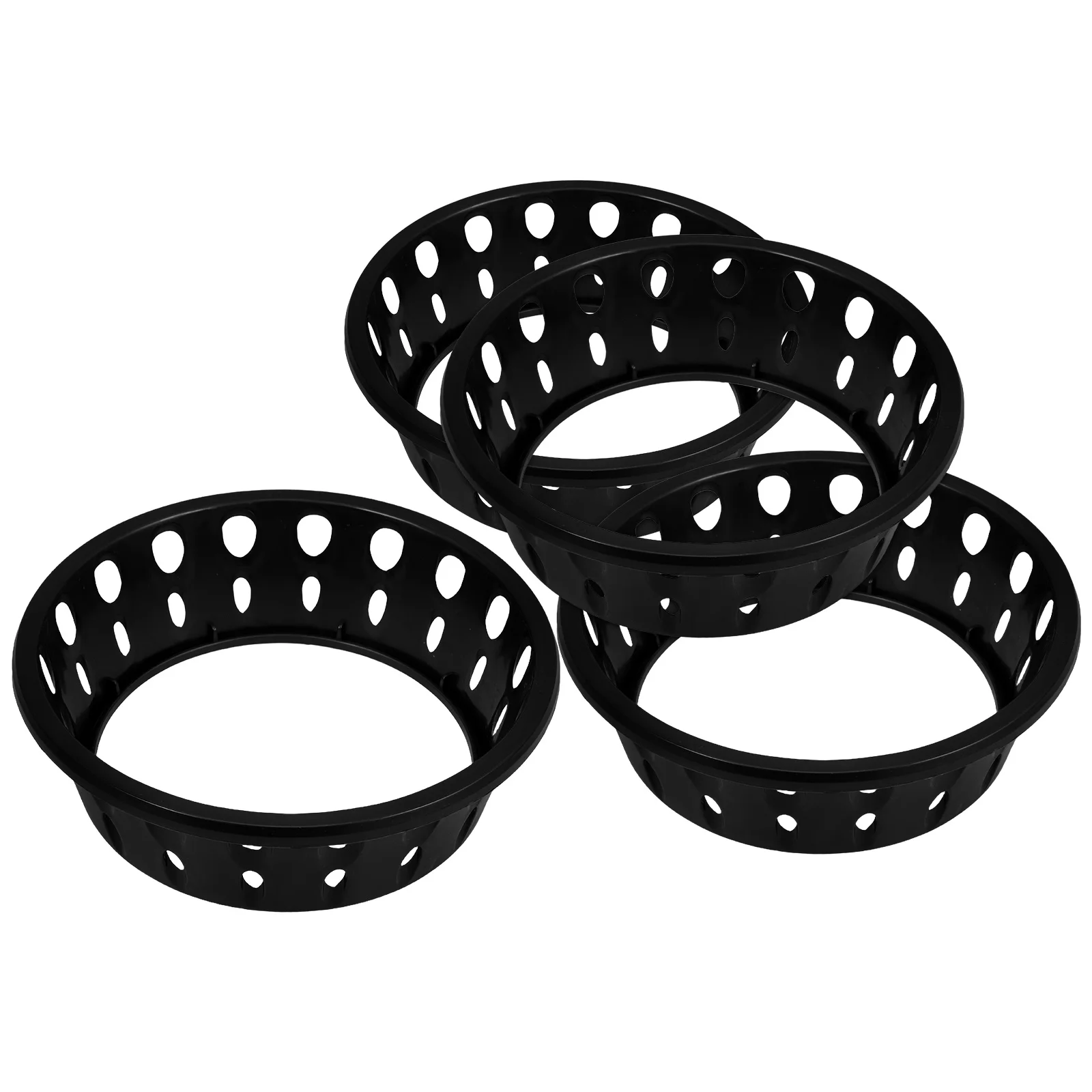 

4Pcs Fruit Display Ring Anti-Slip Plastic Melon Holder Stable Round Base for Supermarket Kitchen Watermelon Cantaloupe Stand