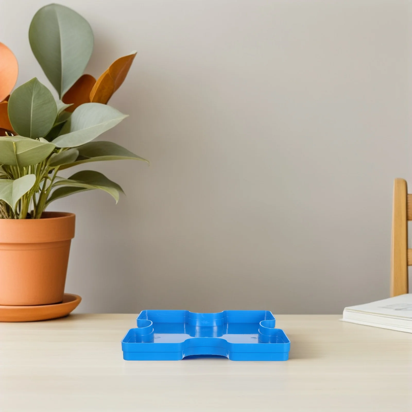 

5Pcs Puzzle Sorting Trays Stackable Organizer Flat Storage Tray for Puzzle Pieces Beads and Craft Supplies Organizer Tray