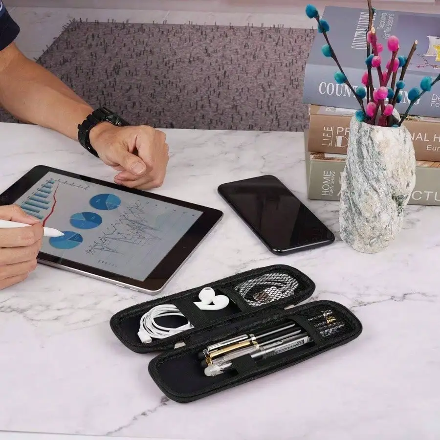 小さな鉛筆ホルダー 鉛筆、ハードペン エグゼクティブ万年筆、ボールペン - ブラック