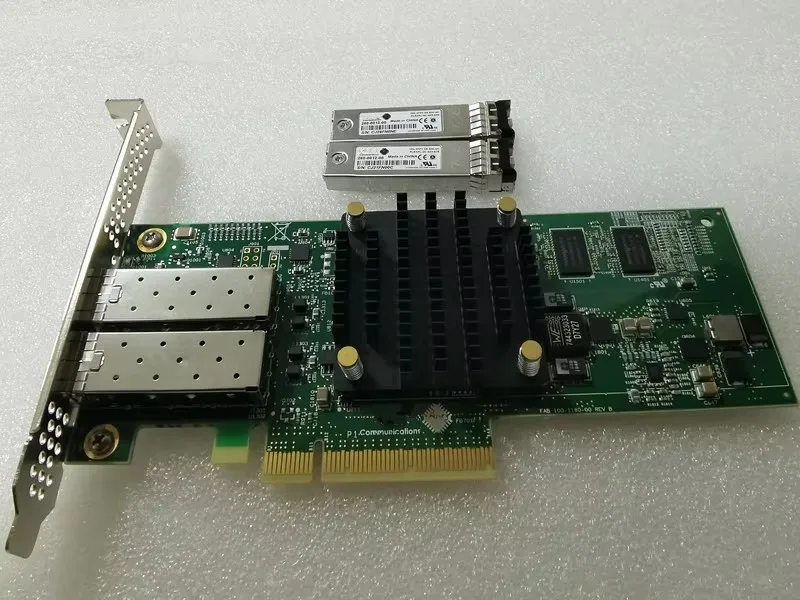 

T520-CR Dual Port +2PCS 10G Modules 10GbE Ethernet Unified Wire Adapter