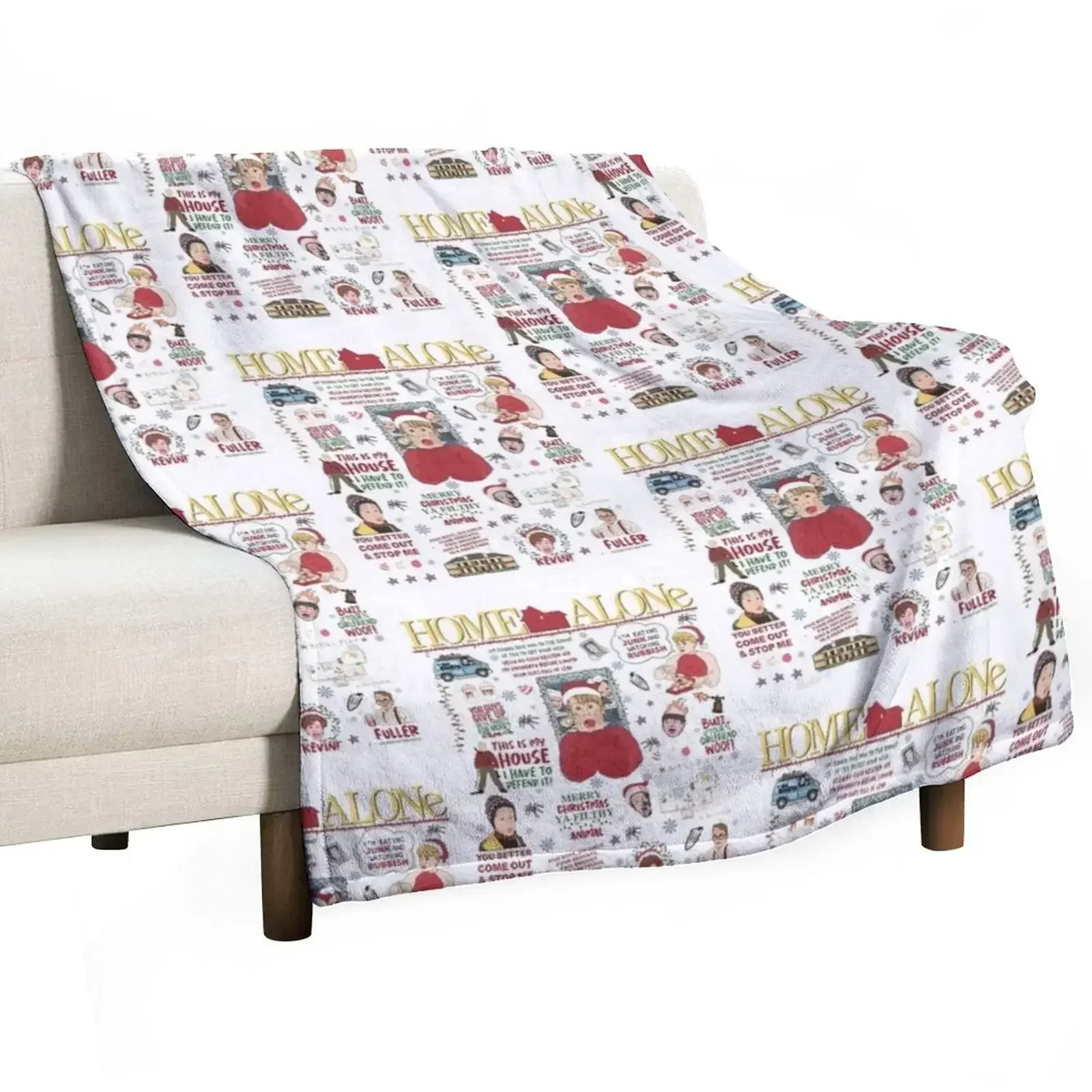 All The Home Alone Throw Blanket Furrys Thin Decoratives anime Blankets