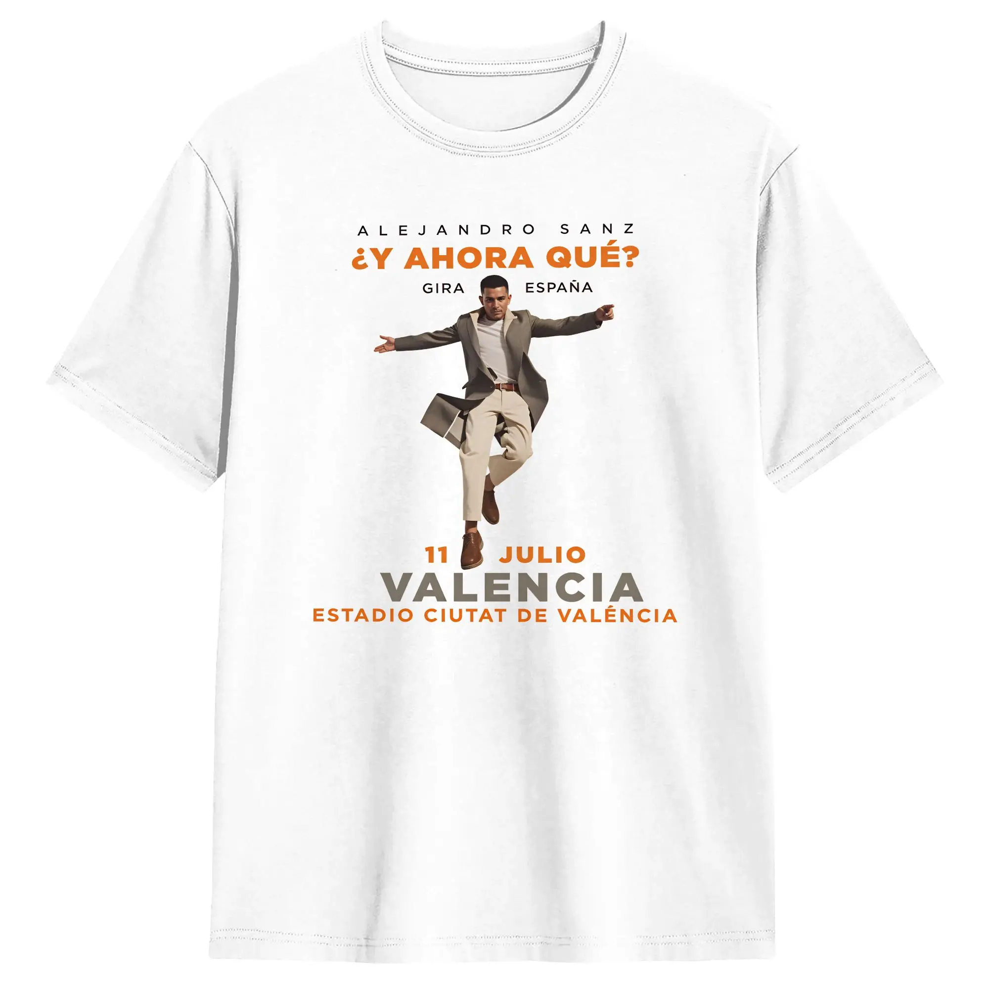 Men's Alejandro Sanzs T Shirt Spanish 2026 Tour 100% Cotton Tops Humor Short Sleeve Crew Neck Tees Gift Idea T-Shirt