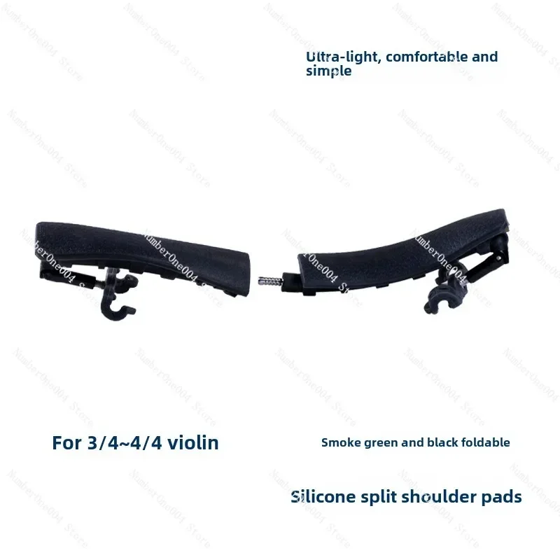 Suitable for Violin Split Silicone Shoulder Pad Shoulder Rest, Foldable 3/4-4/4