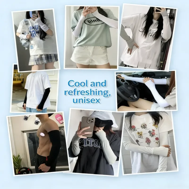 

2 шт., летние солнцезащитные чехлы унисекс из ледяного шелка, чехлы на рукавах для езды на мотоцикле, защита от ультрафиолета, уличная защита для рук, рукав для вождения