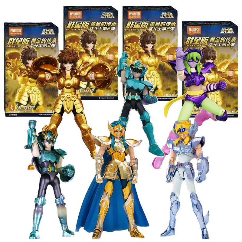 

Новый строительный блок Saint Seiya, игрушки для сращивания Nachi Dohko Camus Shaina Hyoga Shiryu, золотая скрытая фигурка, коллекционные модели