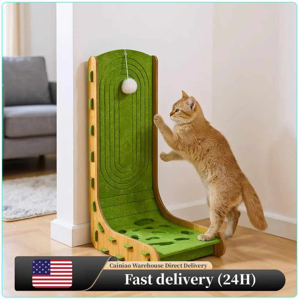 

Когтеточка для кошек с шариком L-образной формы Когтеточка для кошек на стену дивана (модель 4)