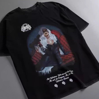 DARCSPORT Wolf Head T-shirt Summer City Fitness Training Sports Loose casual crewneck Men's T-shirt couples pure cotton