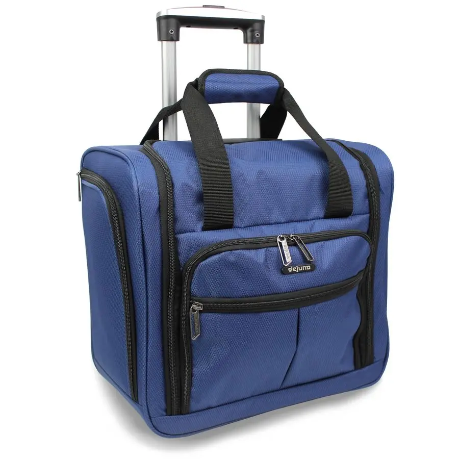 

Lightweight Underseat 15Inch CarryOn Rolling Luggage, Navy
