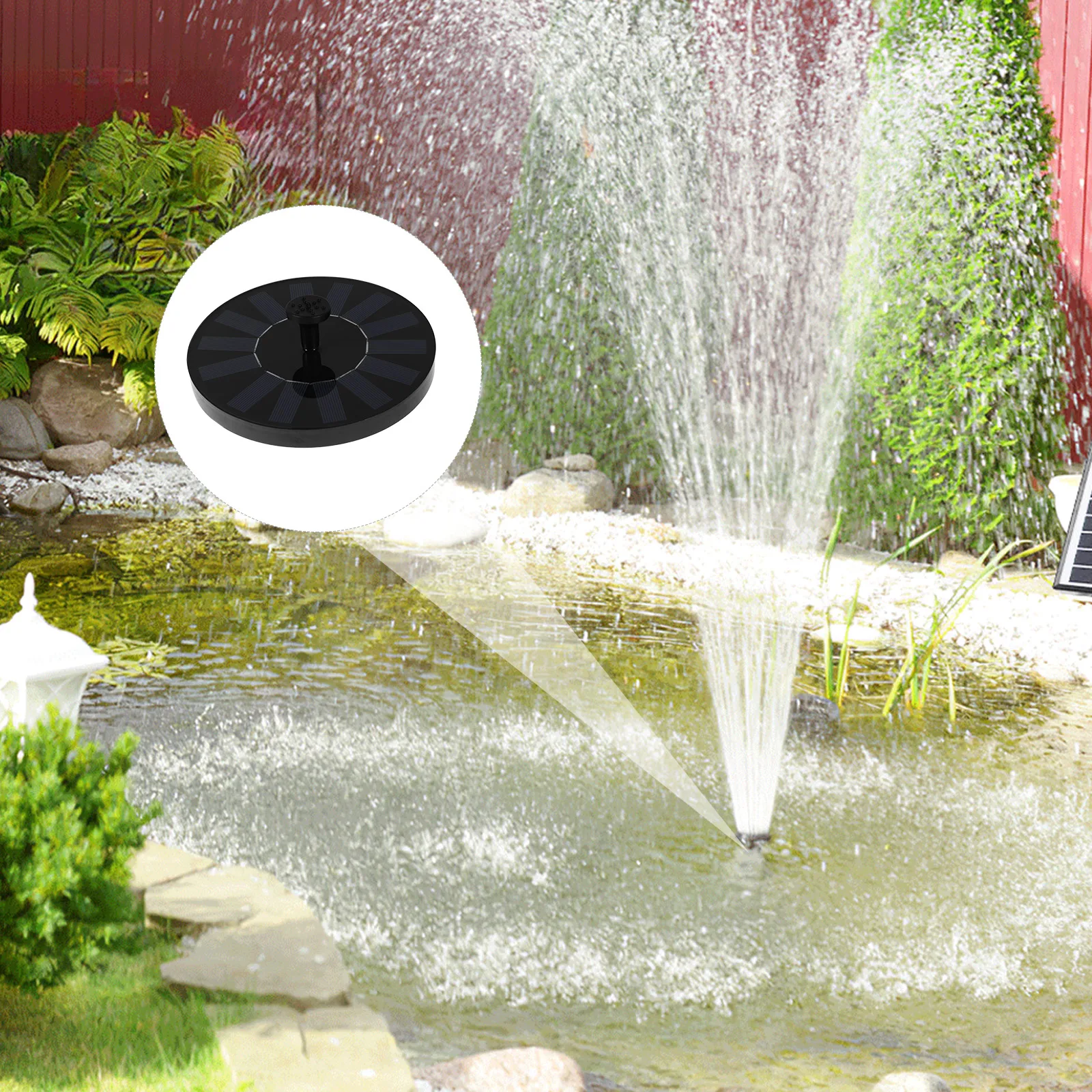 

Solar Fountain Pump 1. Floating Bird Bath Water Feature Pond Outdoor Garden Decor Solar Powered Fountains Landscape Sprinkler