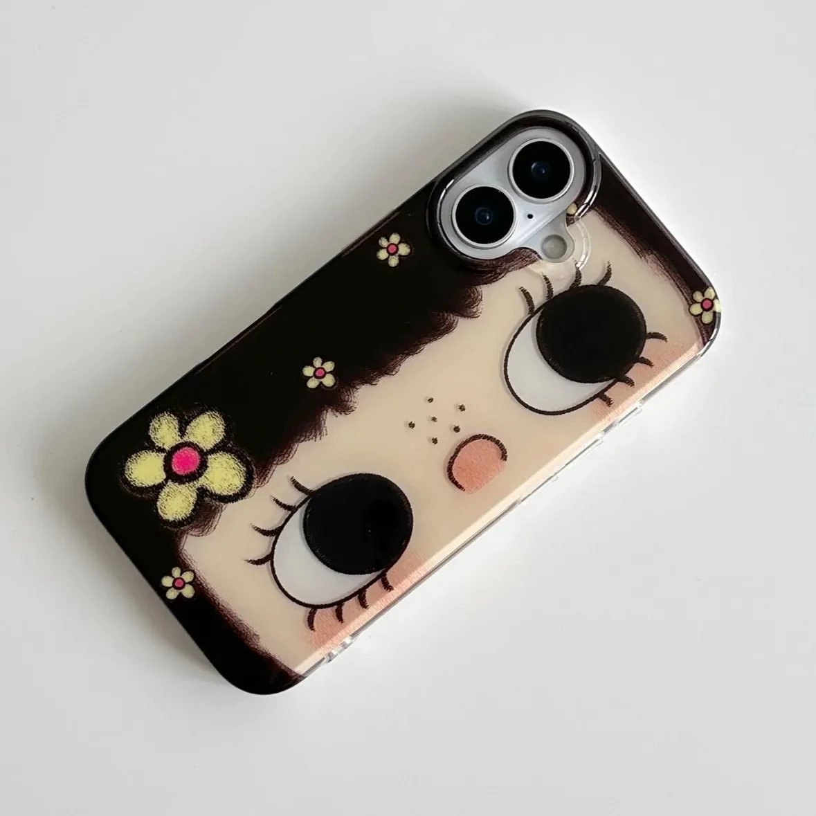 Lovely Big Eyes Girl Flower Kawaii Cute Cartoon Luxury IMD Phone Case For iPhone 17 AIR 14 12 13 11 15 16 Pro Max Plus Y2K Cover - AliExpress 202192403 Lovely Big Eyes Girl Flower Kawaii Cute Cartoon Luxury IMD Phone Case For iPhone 17 AIR 14 12 13 11 15 16 Pro Max Plus Y2K Cover - AliExpress 202192403