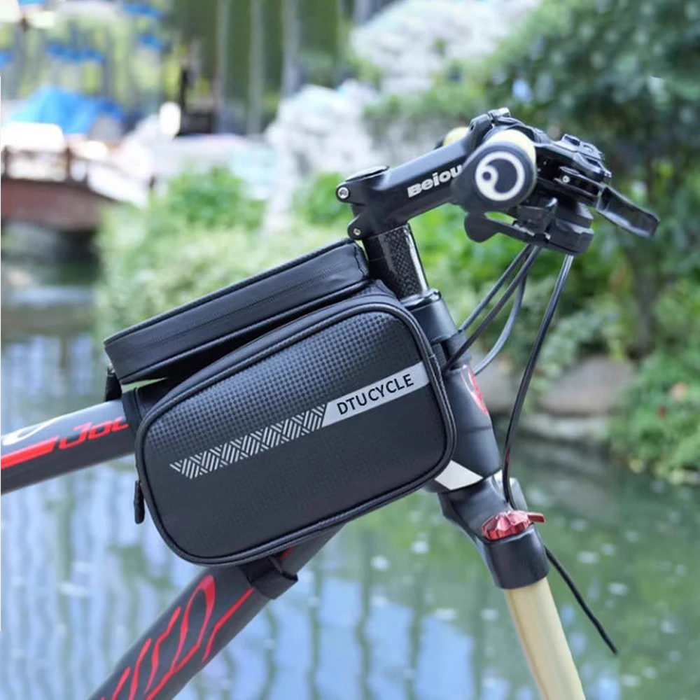 

Водонепроницаемая велосипедная сумка большой емкости с сенсорным экраном, износостойкая велосипедная сумка для телефона