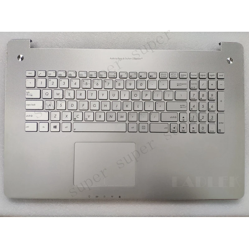 

SSS+ New US Silver Palmrest Backlit keyboard for Asus N750 N750J N750JK N750JV