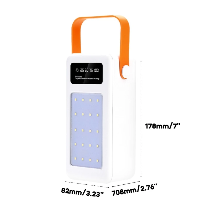 DIY 28x 18650 PD QC4.0 3.0 22.5W Battery Storage Box Super Fast Charging Power Bank Case 18650 Holder with Camping light Line