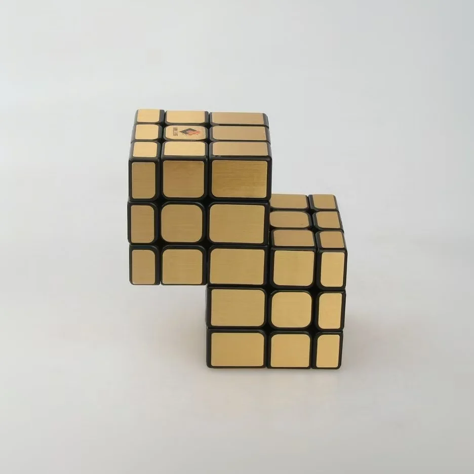 Double 3x3 Conjoined Mirror Face Magic Cube Speed Cube Puzzle Toy For Kids Boys Gift Magic Toys Brain Teasers  Kids Gifts