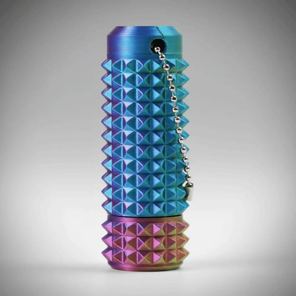 3Dプリントされたスパイク状の感覚玩具、ミニポケットグリッピー、ストレス解消フィジェットトイ、360度回転ローラー