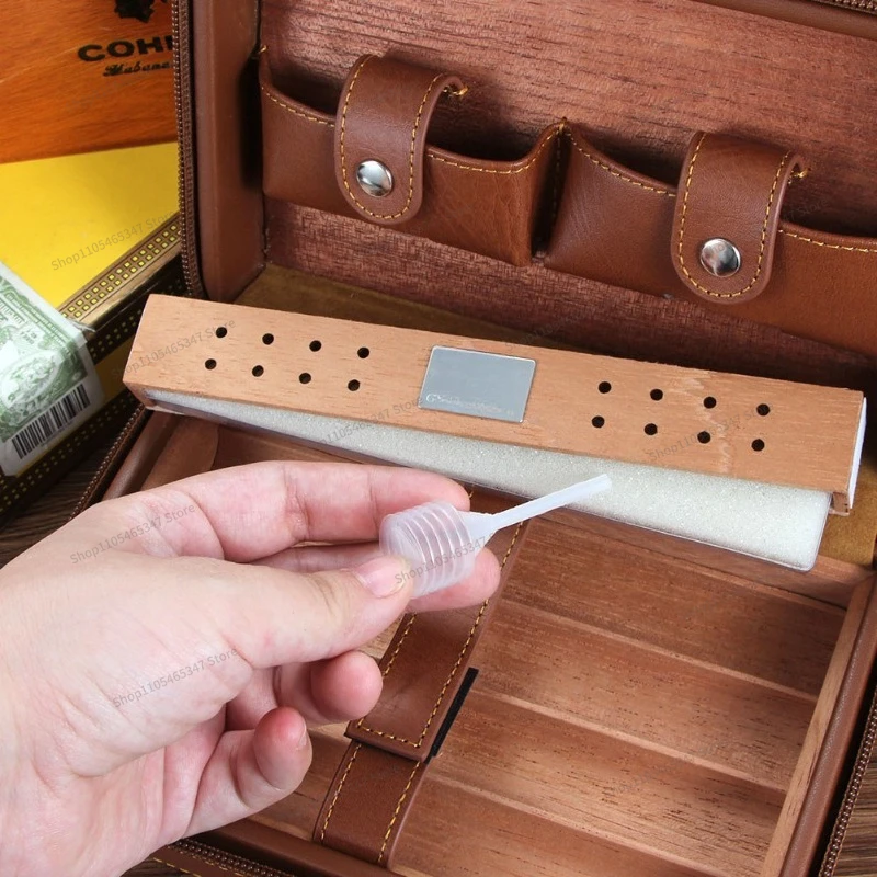 For Humidor Portable Travel 4 Pack Protective Case Cedar Moisturizer