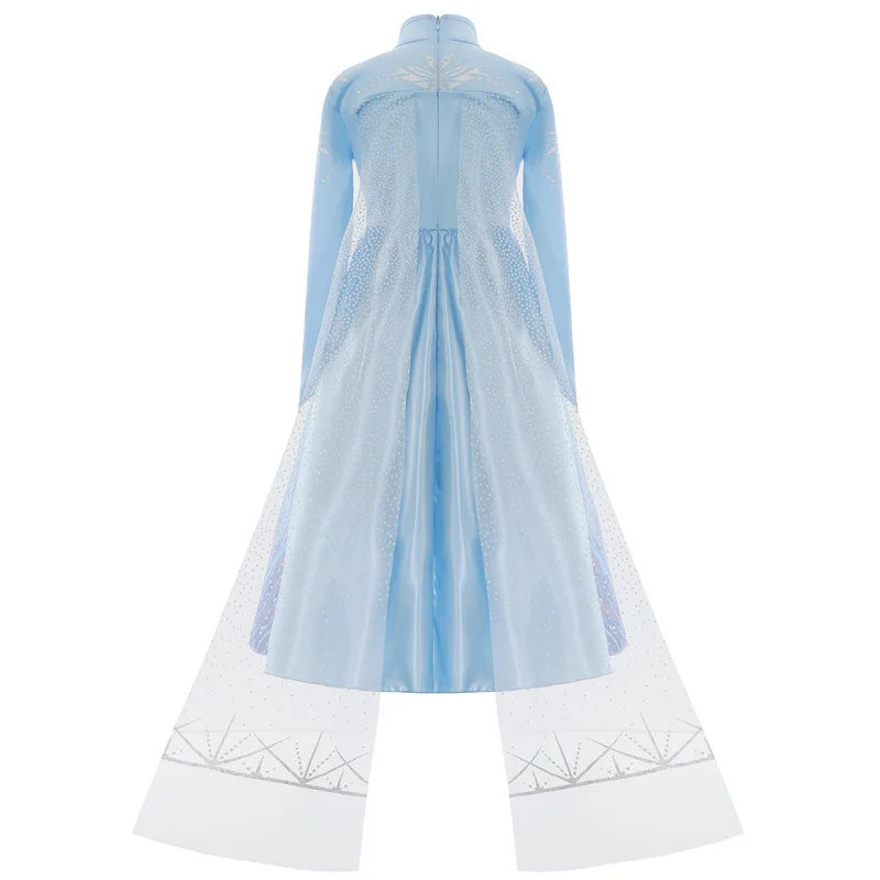 Mädchen Eis-Fantasie-Prinzessin Mesh-Ballkleid Kinder Cosplay-Kleid für Halloween, Karneval, Geburtstag, Themenparty, Rollenspiel – Detail 24