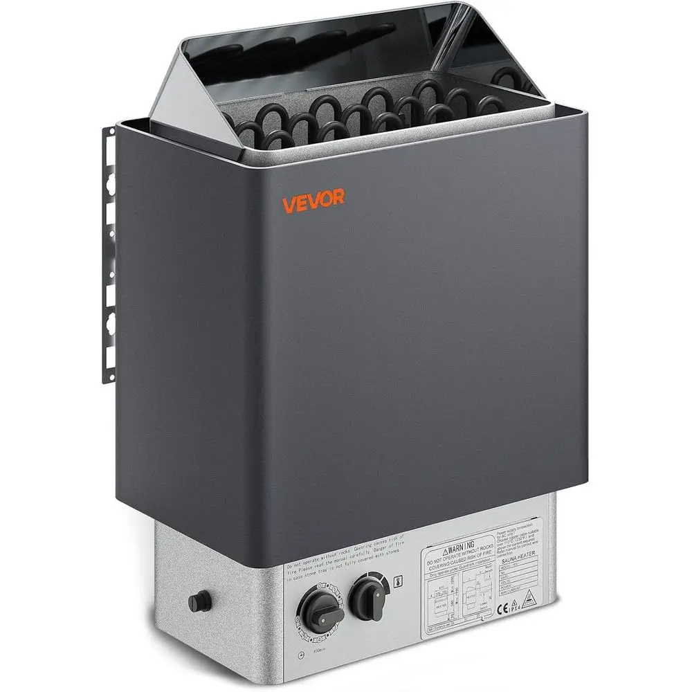 

9KW Sauna Heater, Steam Bath Sauna Heater with Built-in Controls, Electric Sauna Stove, 3h Timer and Adjustable Temp or Max. 317