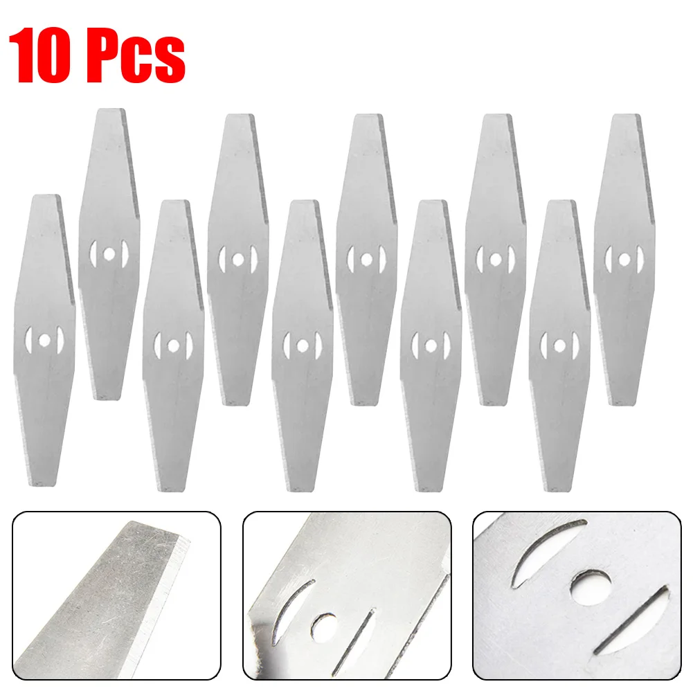 Imagem -03 - Metal Grass Trimmer Blades Replacement Lawn Mower Fittings Garden Tool Acessórios Facas de Corte 150 mm 10 Pcs