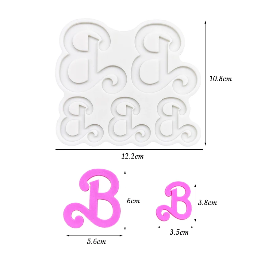 Letter Silicone Cake Baking Mold Sugarcraft Chocolate Cupcake Resin Tools Fondant Decorating Tools