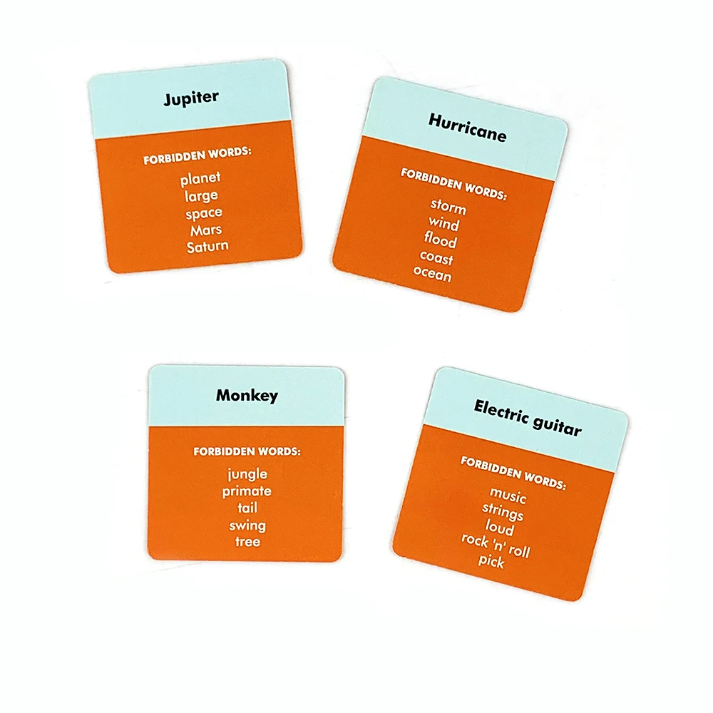 بطاقات ألعاب صغيرة الحجم "اسم تلك الكلمة! "51 قطعة من لعبة الورق لعبة بطاقات تجميع الأسرة لعبة التخييم على شكل زهرة قلب حقيقية